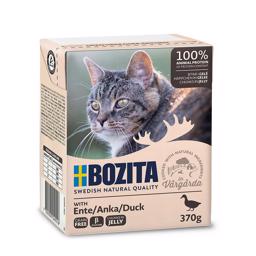 BOZITA Kattfoderbitar i gelé med 100 % färskt ankkött